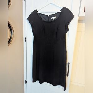 CAbi Elegant Black Mini Dress